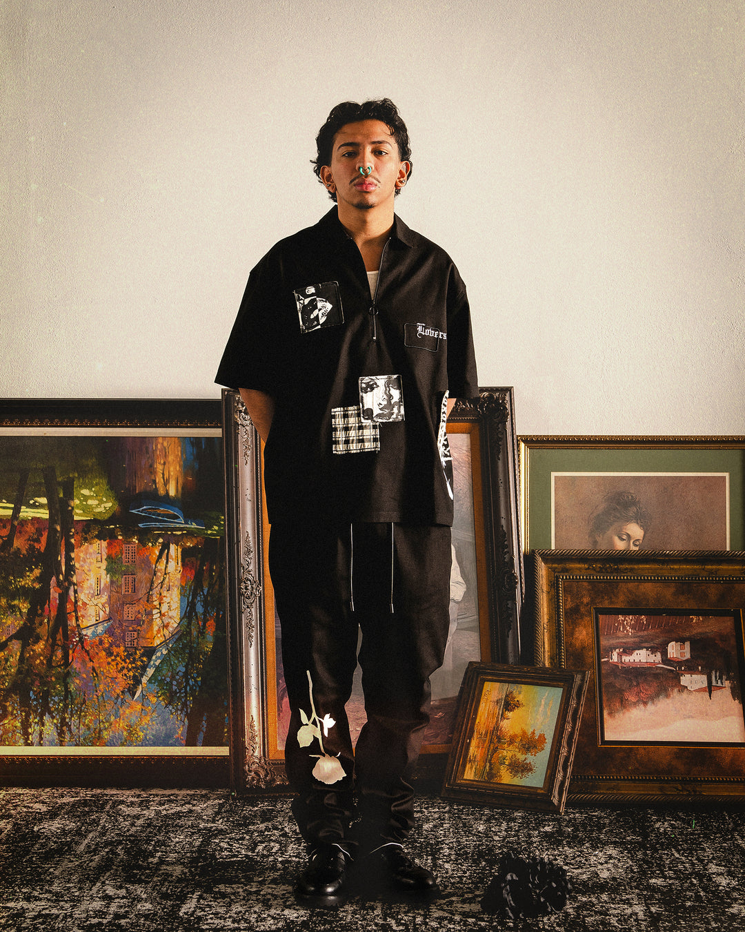 Flor Relaxed Trousers - Black