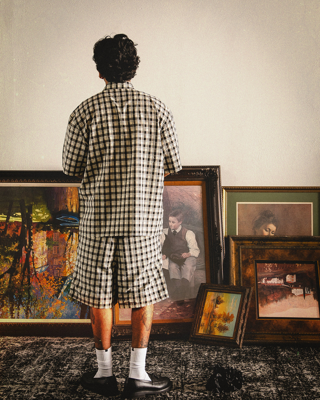 LUTI Plaid Shorts