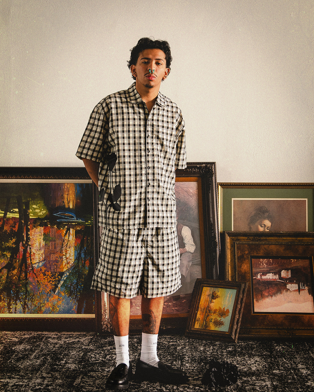 LUTI Plaid Shorts
