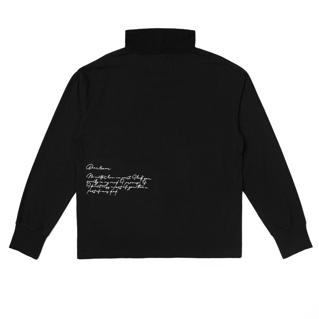 DEAR LOVER TURTLE NECK L/S KNIT - BLACK