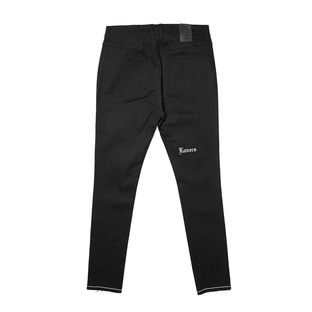 LUTI SLIM TROUSERS - BLACK