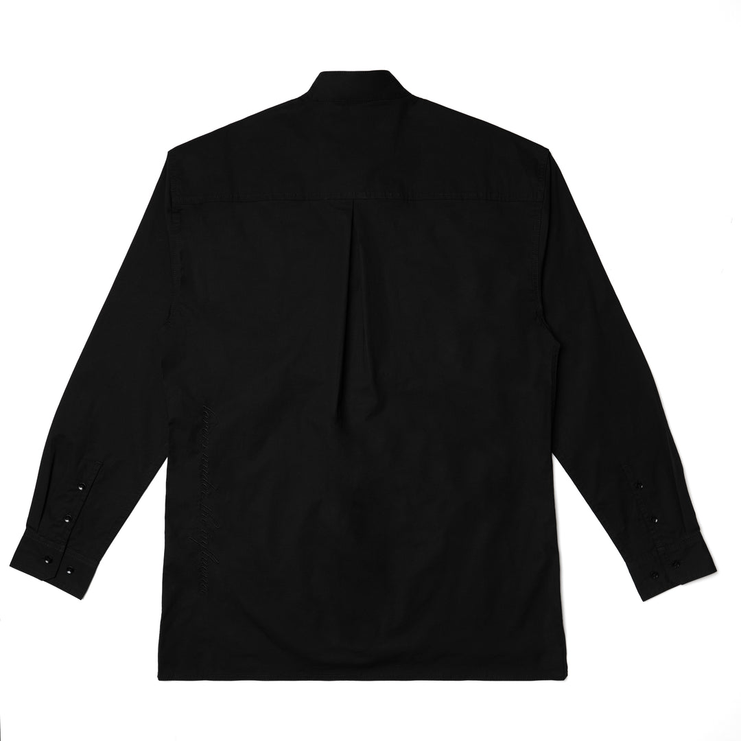 LUTI TUXEDO L/S WOVEN - BLACK