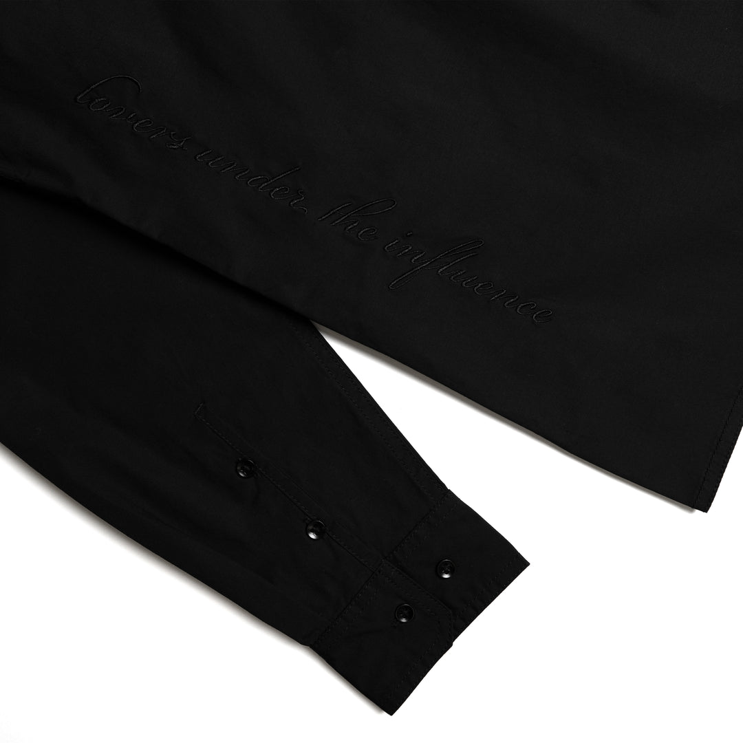 LUTI TUXEDO L/S WOVEN - BLACK